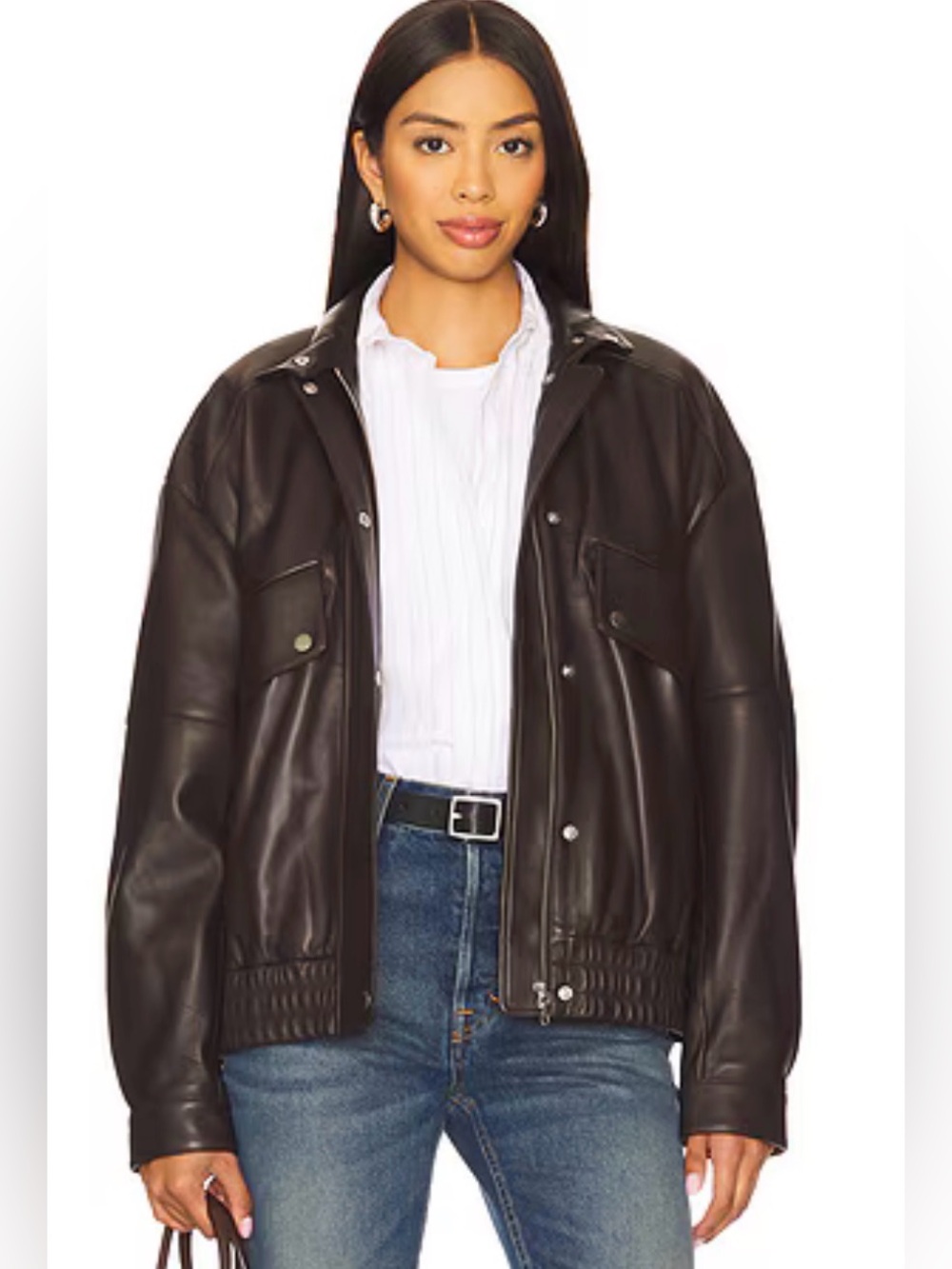 NEW Aria Bomber Jacket in Lamb Leather